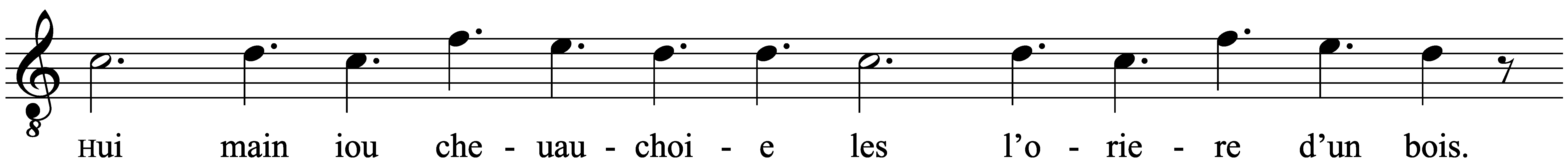 Work musical notation